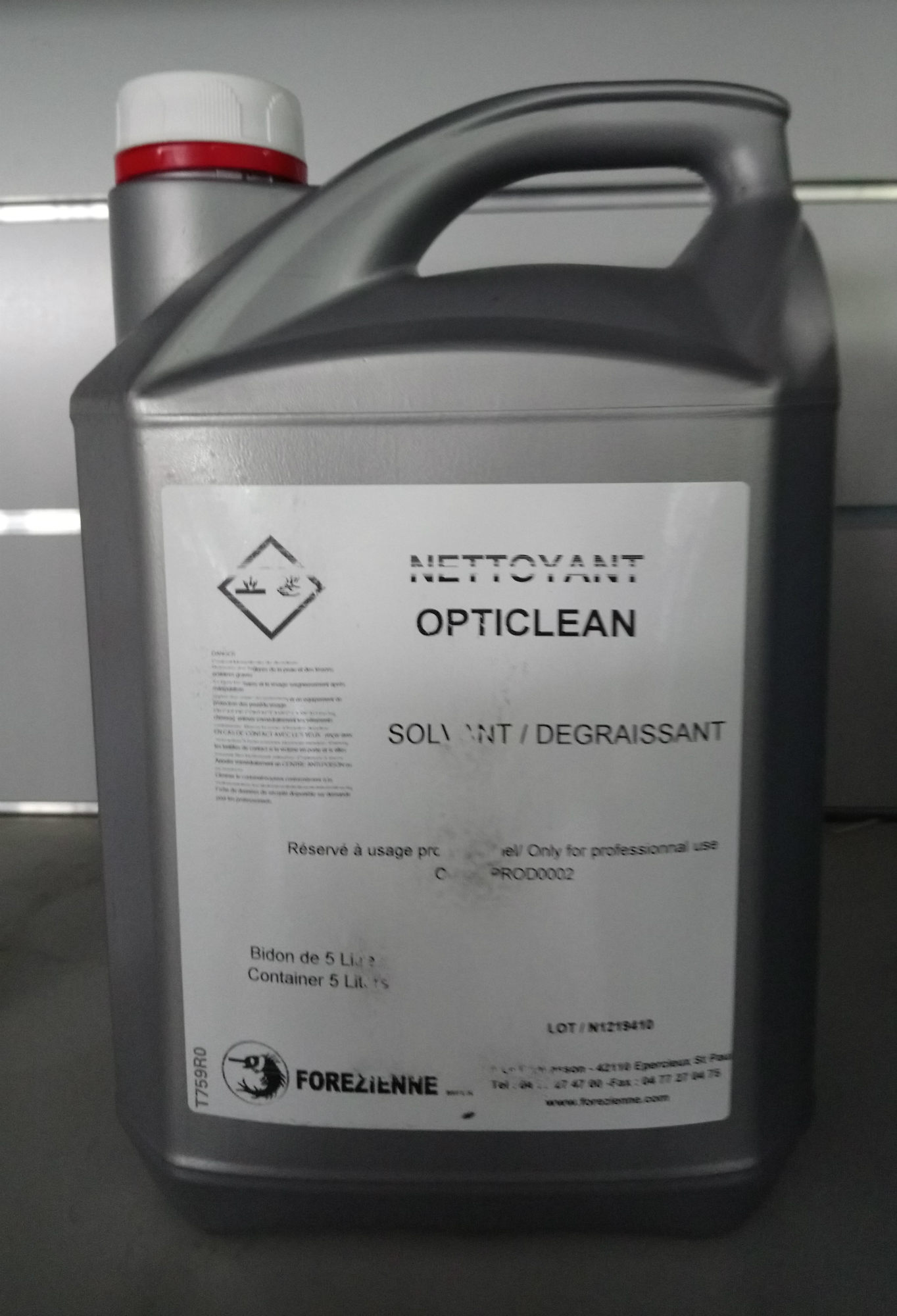 Nettoyant outillage OPTICLEAN (bidon 5L)