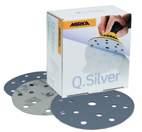 BOITE DE 100 DISQUES Q.SILVER 150mm Grip 15T P120