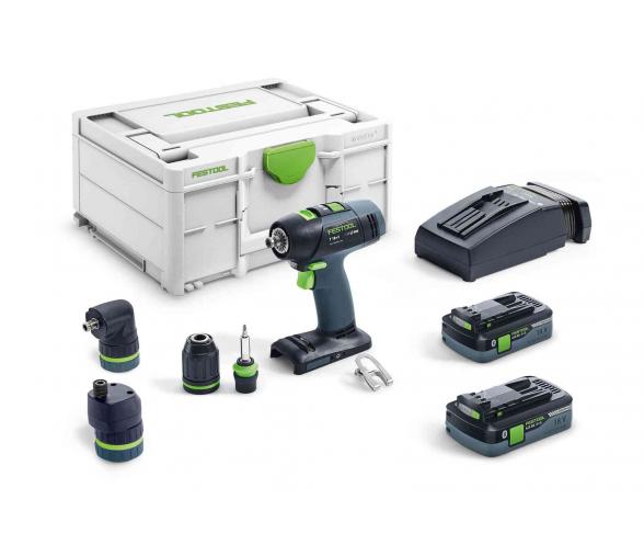 Perceuse-visseuse sans fil FESTOOL T 18+3 HPC 4,0 I-Set
