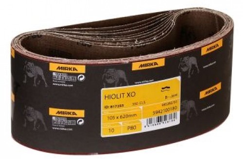 JEU DE 10 BANDES COURTES HIOLIT XO 100x610mm P150