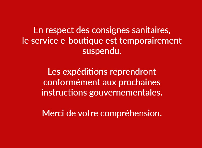 Service eboutique suspendu